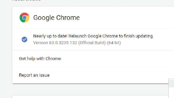 google chrome updates 2018