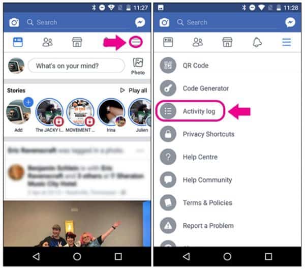 ลบประวัติการค้นหาบน facebook