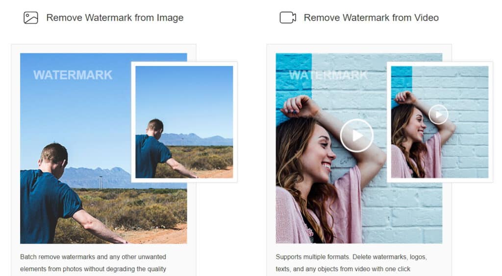 How to remove watermarks on photos and videos online