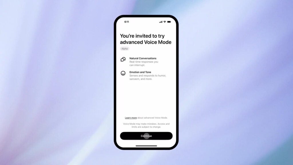 Advanced Voice Mode โหมดเสียงขั้นสูง
