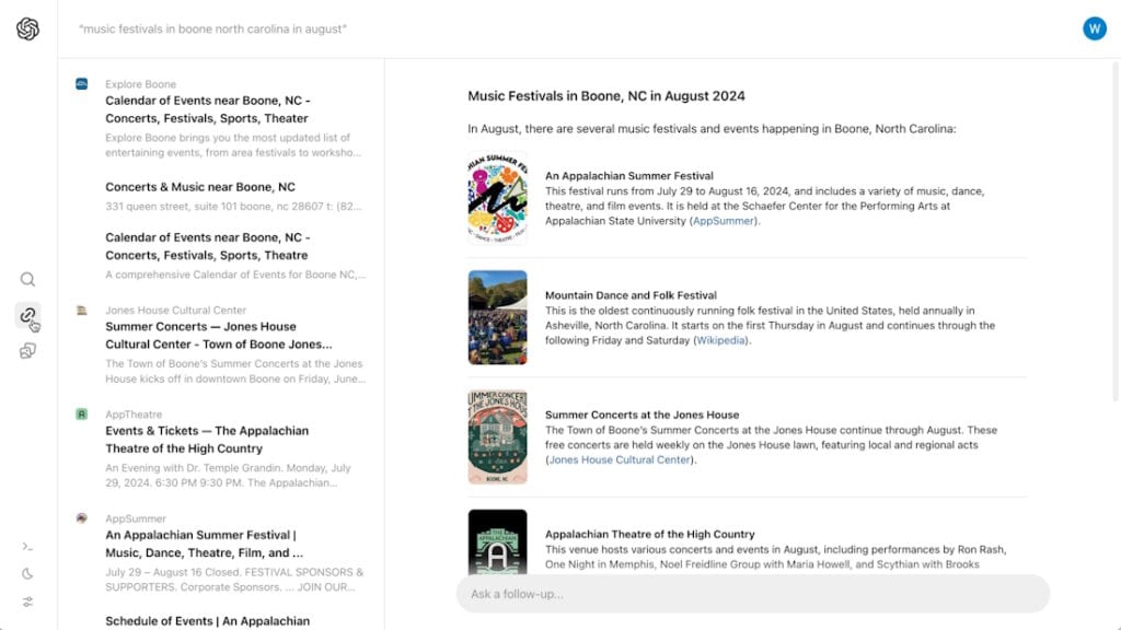 เปิดตัว SearchGPT
