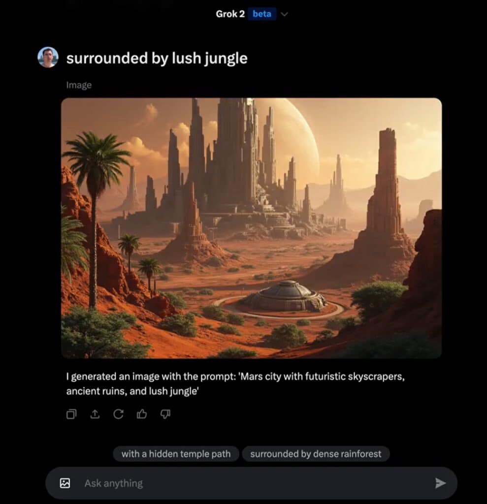 วิธีสร้างภาพด้วย AI ผ่าน Grok