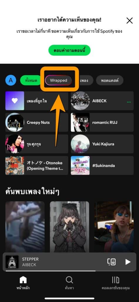 วิธีดูสรุปเพลงโปรดบน Spotify ปี 2024