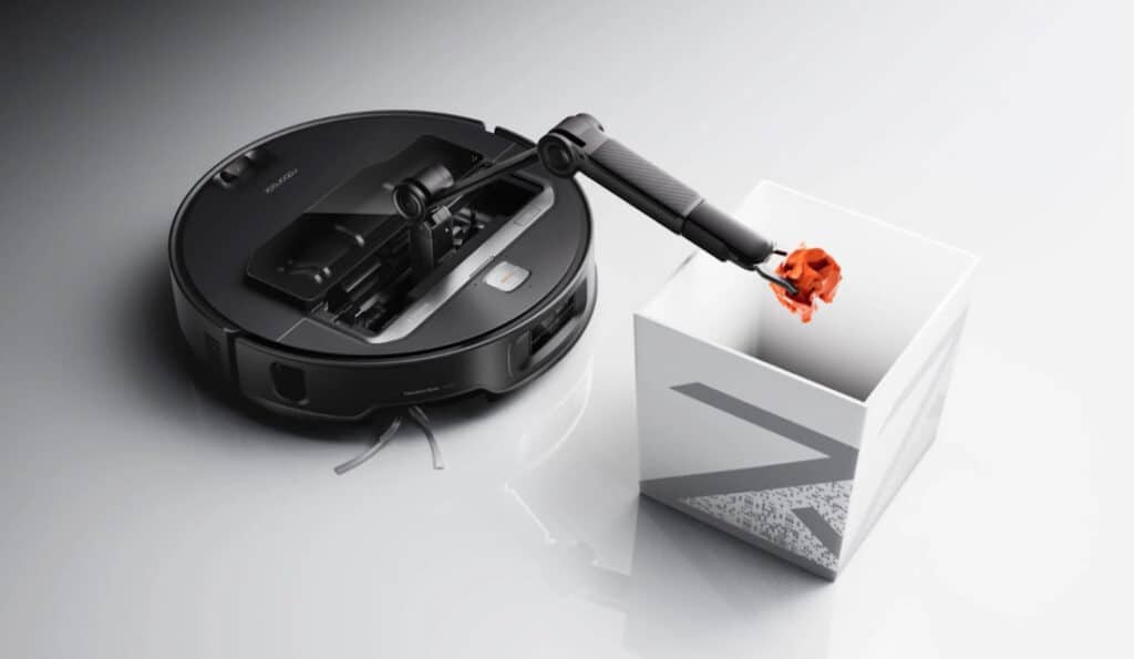 หุ่นยนต์ดูดฝุ่น Roborock มีแขนหยิบจับสิ่งของได้