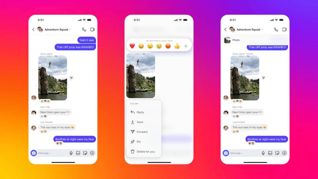 Direct Message IG ปักหมุดข้อความ