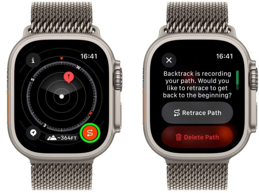 วิธีใช้ Backtrack บน Apple Watch 