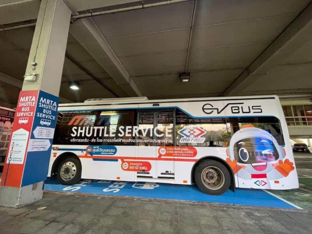 เปิดแล้ว! EV Shuttle Bus ฟรี