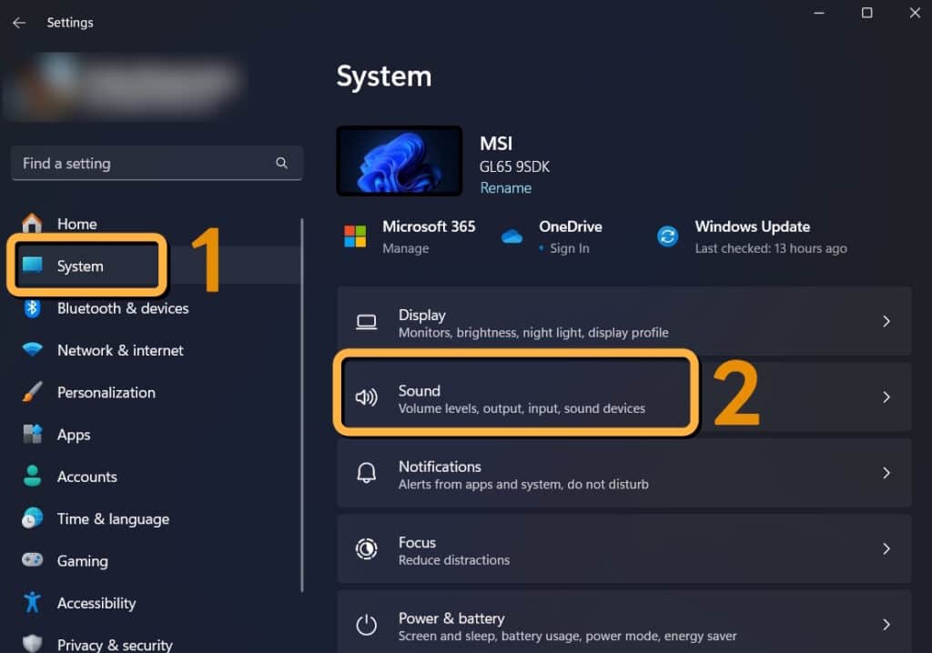 วิธีปรับเสียงลำโพงโน้ตบุ๊ก Windows 11