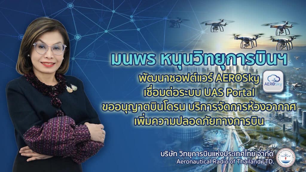 AEROSky แอปขออนุญาตบินโดรน