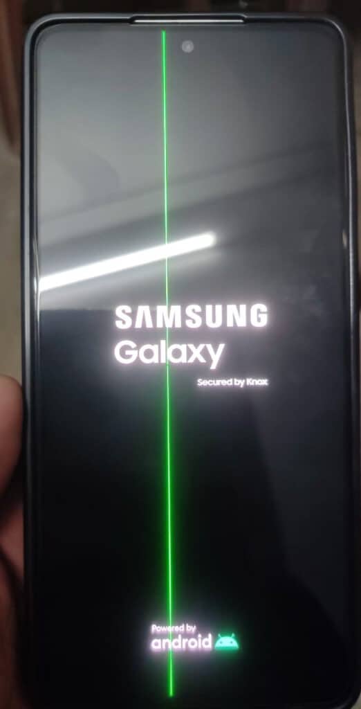 Samsung จอเป็นเส้นเขียว 