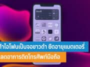 วิธีทำไอโฟนเป็นจอขาวดำ