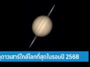 วิธีดูดาวเสาร์ใกล้โลกที่สุดในรอบปี 2568