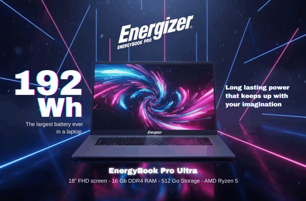 Energizer เปิดตัว EnergyBook Pro