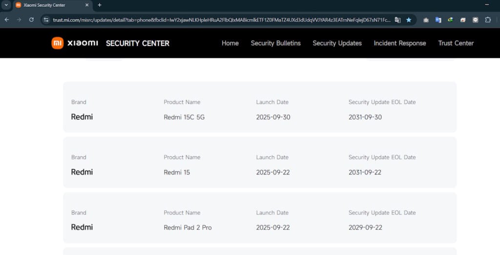 มือถือ Xiaomi อัปเดตได้กี่ปี
