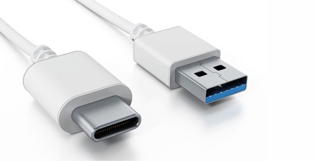 สีของพอร์ต USB 