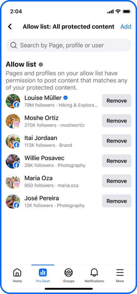 เปิดตัวเฟซบุ๊ก Content Protection