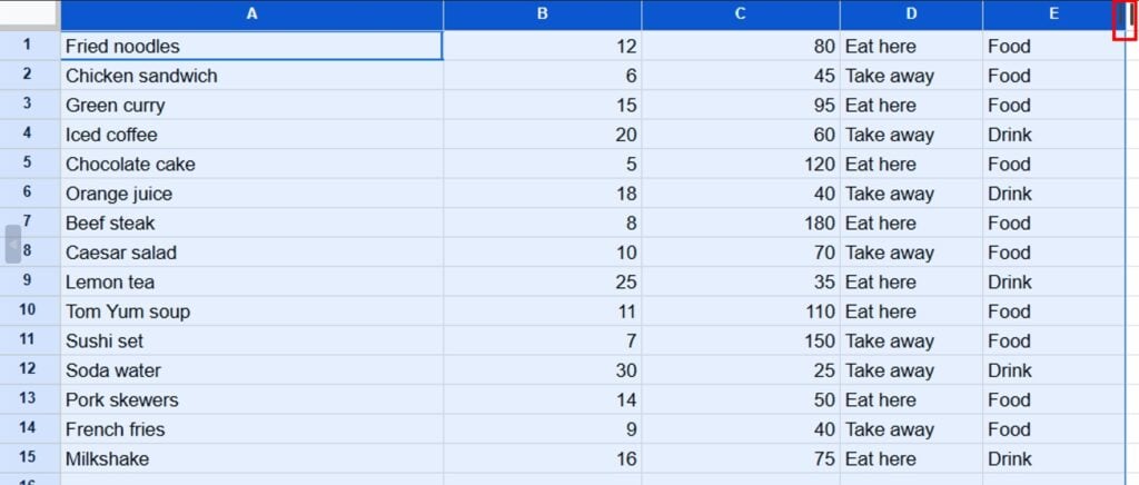 เทคนิคใช้ Google Sheets