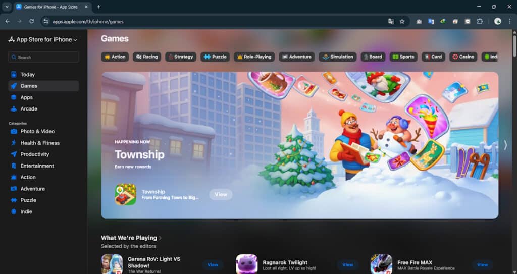 Apple เปิดตัวเว็บไซต์ App Store