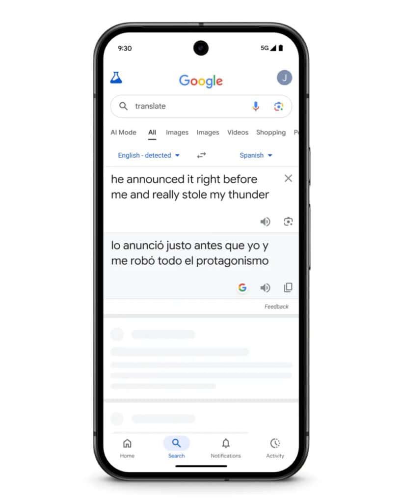 Google Translate ใช้ Gemini 