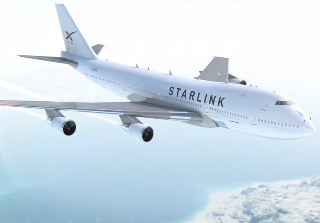 รายชื่อสายการบินที่ใช้ Starlink