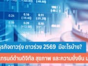 10 ธุรกิจดาวรุ่ง ดาวร่วง 2569