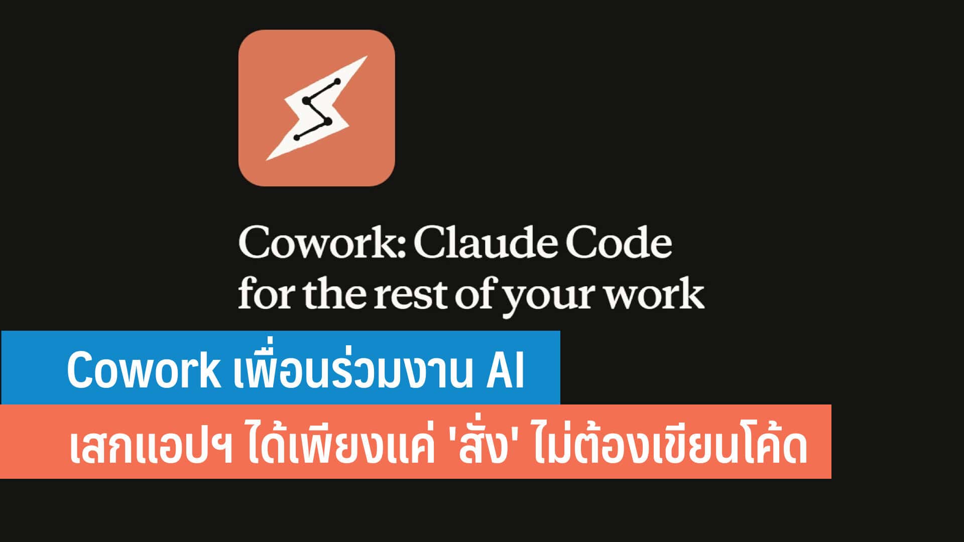 Input Co Work Cowork คืออะไร? เพื่อนร่วมงาน AI ที่จะเสกแอปฯ ให้คุณด้วยการ