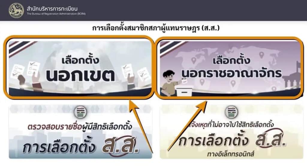 วิธีลงทะเบียนประชามตินอกเขต