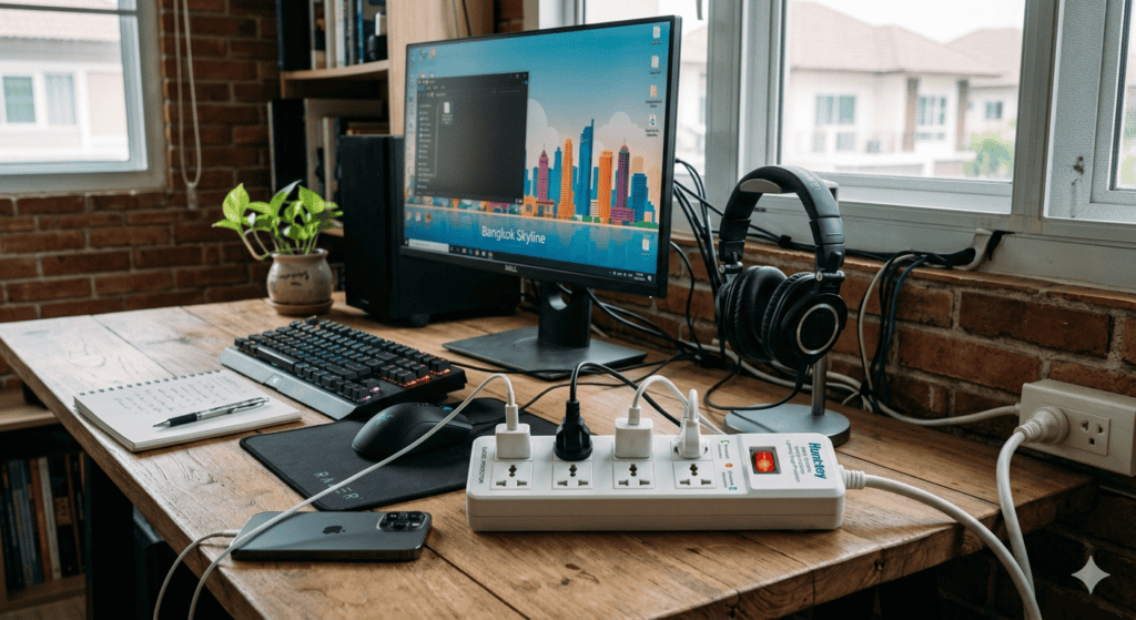 รางปลั๊กไฟกันไฟกระชาก