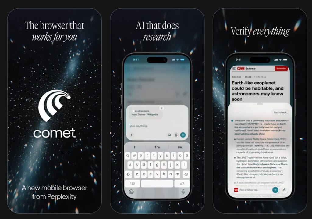 Comet เว็บเบราว์เซอร์