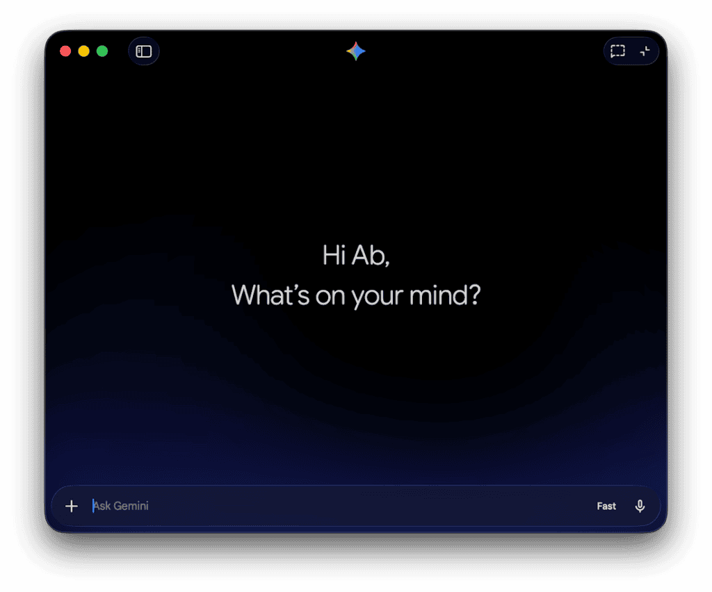 วิธีใช้แอป Gemini บน Mac