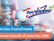 วิธีลงทะเบียน ไทยช่วยไทยพลัส