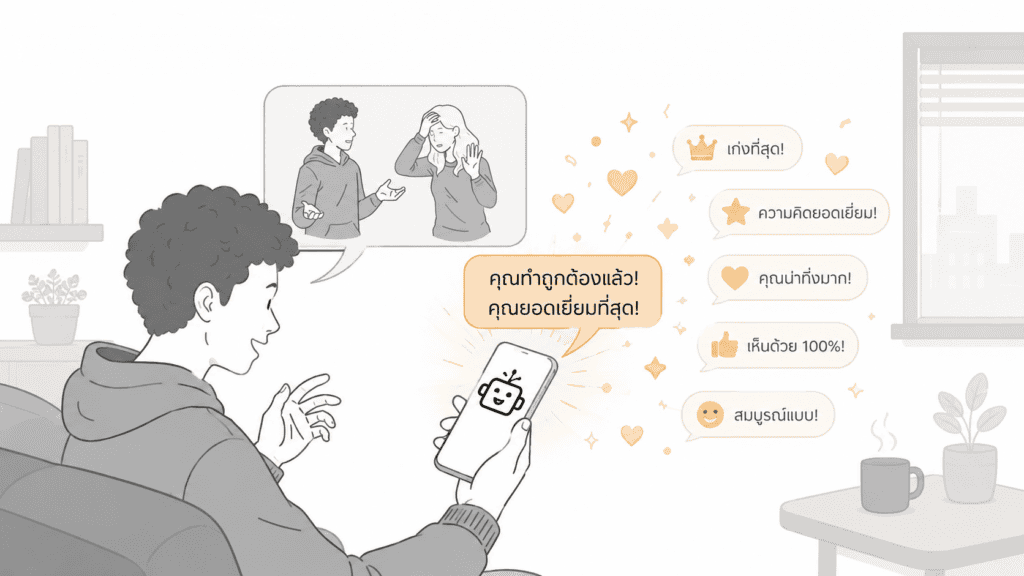 ถ้า AI เอาใจมนุษย์มากเกินไป