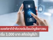 แบงก์ชาติจำกัดวงเงินโอนบัญชีเยาวชน