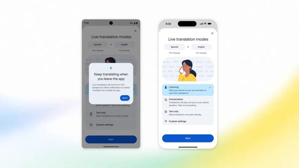Google Translate อัปเดต Live Translate