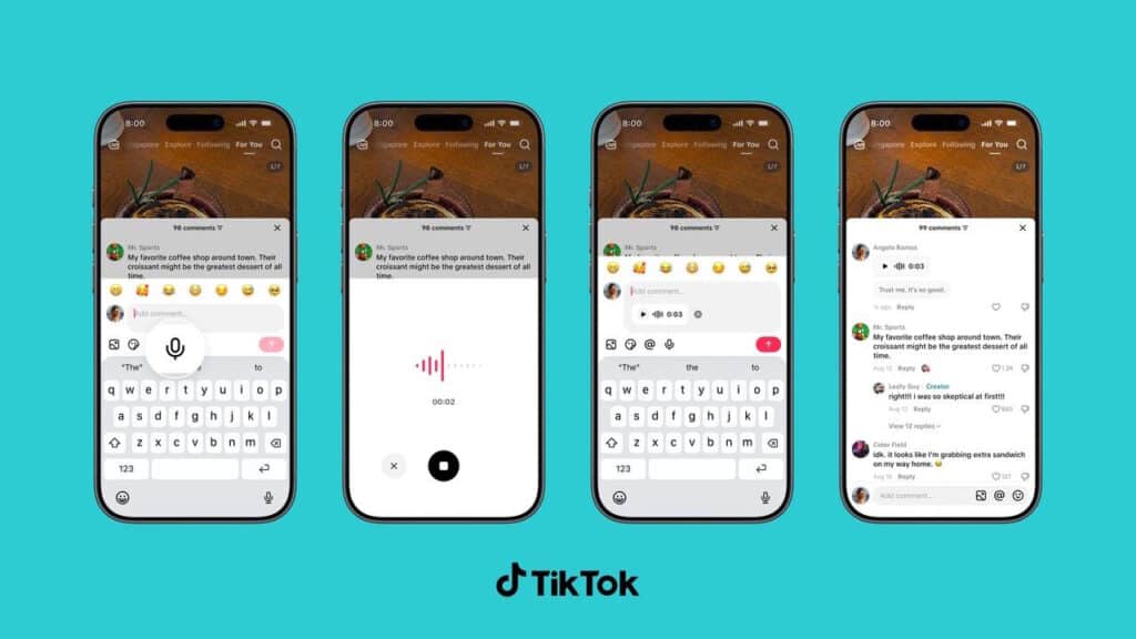 วิธีคอมเมนต์ด้วยเสียงบน TikTok