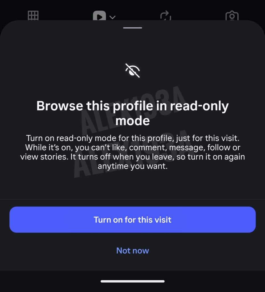 Instagram พัฒนา Read-Only Mode