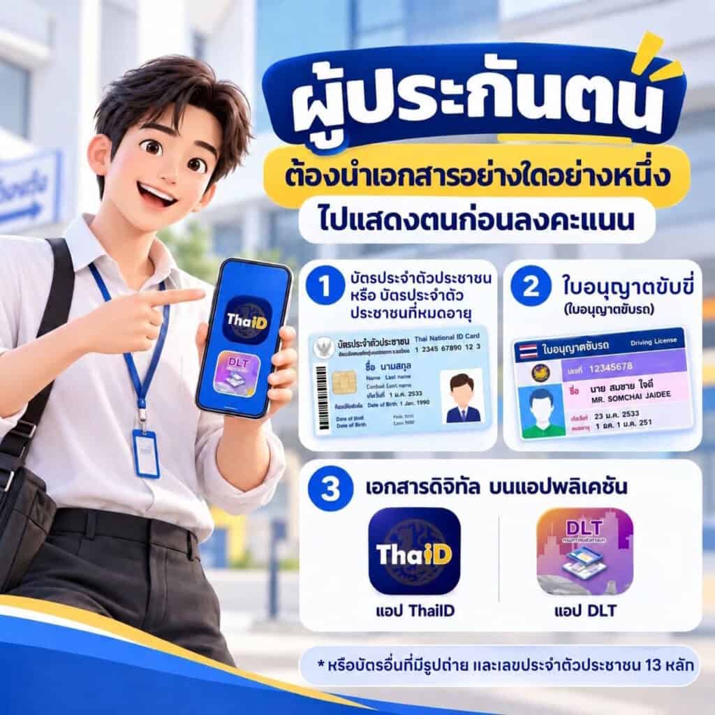 วิธีเช็กหน่วยเลือกตั้งประกันสังคมใหม่