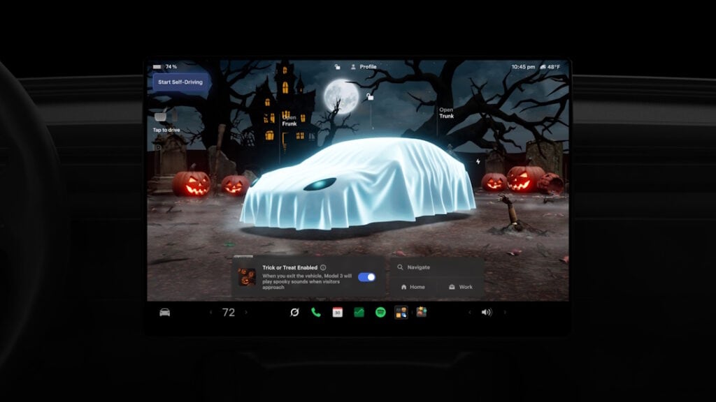 Tesla ปล่อย Halloween Mode