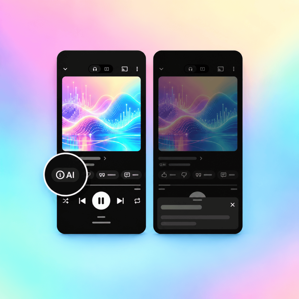 YouTube Music เพิ่มป้าย AI
